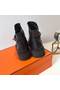 Hermes Veo Ankle Boots In Black Calfskin Replica