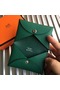 Hermes Calvi Card Holder In Green Epsom Leather Replica