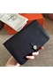 Hermes Dogon Duo Wallet In Black Clemence Leather Replica