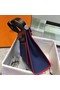 Hermes Herbag 31CM Original Canvas Leather & Calfskin 45987 Black&Blue Replica