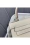 Hermes Kelly 28cm Shoulder Bags Togo Leather KL28 Cream White Replica