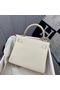 Hermes Kelly 28cm Shoulder Bags Togo Leather KL28 Cream White Replica