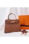Hermes Kelly Shoulder Bag Original TOGO Leather KY3255 brown Replica