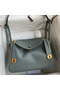 Hermes Lindy 26 Handmade Bag In Vert Amande Evercolor Leather Replica