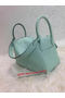Hermes Lindy 30CM Original Leather Shoulder Bag HLD30 Skyblue Replica