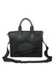 Hermes Mens Briefcase Canvas & Leather H1705D Black Replica