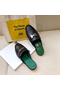 Hermes Trocadero Mules In Black Goatskin Replica