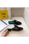 Hermes Trocadero Mules In Black Goatskin Replica