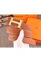 Hermes 40mm Belt H170417 Orange Replica