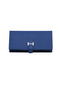 Hermes Bearn Japonaise Bi-Fold Wallet Grainy Leather H68942 Blue Replica