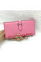 Hermes Bearn Japonaise Bi-Fold Wallet Litchi Leather A208 Pink Replica