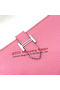 Hermes Bearn Japonaise Bi-Fold Wallet Litchi Leather A208 Pink Replica