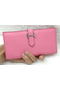 Hermes Bearn Japonaise Bi-Fold Wallet Litchi Leather A208 Pink Replica