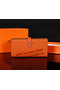 Hermes Bearn Japonaise Bi-Fold Wallet Original Leather A1018 Wheat Replica