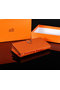 Hermes Bearn Japonaise Bi-Fold Wallet Original Leather A1018 Wheat Replica