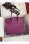Hermes Birkin 25 Retourne Handmade Bag In Anemone Epsom Calfskin Replica