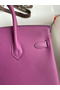 Hermes Birkin 25 Retourne Handmade Bag In Anemone Epsom Calfskin Replica