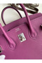Hermes Birkin 25 Retourne Handmade Bag In Anemone Epsom Calfskin Replica