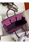 Hermes Birkin 25 Retourne Handmade Bag In Anemone Epsom Calfskin Replica