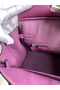 Hermes Birkin 25 Retourne Handmade Bag In Anemone Epsom Calfskin Replica