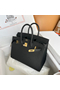 Hermes Birkin 25 Sellier Handmade Bag In Black Epsom Calfskin Replica