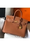 Hermes Birkin 25cm Bag In Gold Clemence Leather GHW Replica