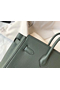 Hermes Birkin 25cm Bag In Vert Amande Clemence Leather GHW Replica