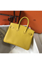 Hermes Birkin 25cm Bag In Yellow Clemence Leather GHW Replica