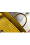 Hermes Birkin 25cm Bag In Yellow Clemence Leather GHW Replica