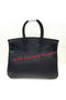 Hermes Birkin 25CM Tote Bag Original Leather H25T Black Replica