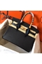 Hermes Birkin 30 Handmade Bag In Black Epsom Leather Replica