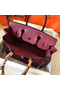 Hermes Birkin 30 Handmade Bag In Bordeaux Epsom Leather Replica