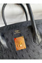 Hermes Birkin 30 Retourne Handmade Bag In Black Ostrich Leather Replica