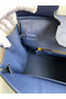 Hermes Birkin 30 Retourne Handmade Bag In Blue Iris Ostrich Leather Replica