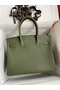 Hermes Birkin 30 Retourne Handmade Bag In Canopee Clemence Leather Replica
