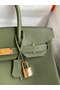 Hermes Birkin 30 Retourne Handmade Bag In Canopee Clemence Leather Replica