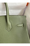 Hermes Birkin 30 Retourne Handmade Bag In Canopee Clemence Leather Replica
