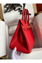 Hermes Birkin 30 Retourne Handmade Bag In Red Epsom Calfskin Replica