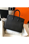 Hermes Birkin 30cm Bag In Black Clemence Leather PHW Replica