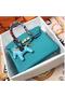 Hermes Birkin 30CM Original Leather Tote Bag 1788 Blue Replica