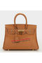 Hermes Birkin 30CM Tote Bag Camel Original Leather H30 Gold Replica