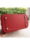 Hermes Birkin 30CM Tote Bags Red Calfskin Leather BK30 Silver Replica