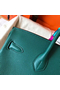 Hermes Birkin 35 Handmade Bag In Malachite Clemence Leather Replica