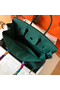 Hermes Birkin 35 Handmade Bag In Malachite Clemence Leather Replica