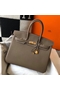 Hermes Birkin 35cm Bag In Taupe Grey Clemence Leather GHW Replica