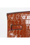 Hermes Birkin 35CM Tote Bag Brown Iridescent Croco Leather Gold Replica