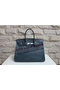 Hermes Birkin 35CM Tote Bag Dark Blue Ostrich Leather BK35 Silver Replica