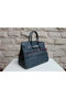 Hermes Birkin 35CM Tote Bag Dark Blue Ostrich Leather BK35 Silver Replica