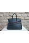 Hermes Birkin 35CM Tote Bag Dark Blue Ostrich Leather BK35 Silver Replica
