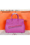 Hermes Birkin 35CM Tote Bag Lavender Original Grainy Leather H35 Silver Replica
